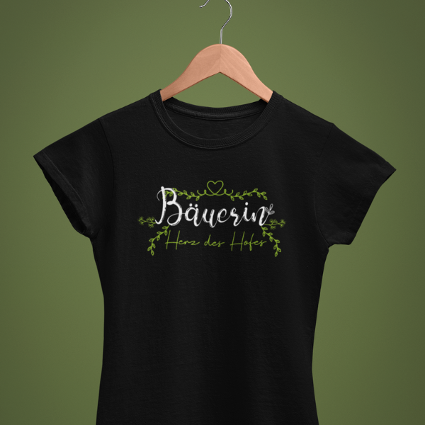 Bäuerin, Herz des Hofes - Damenshirt Premium