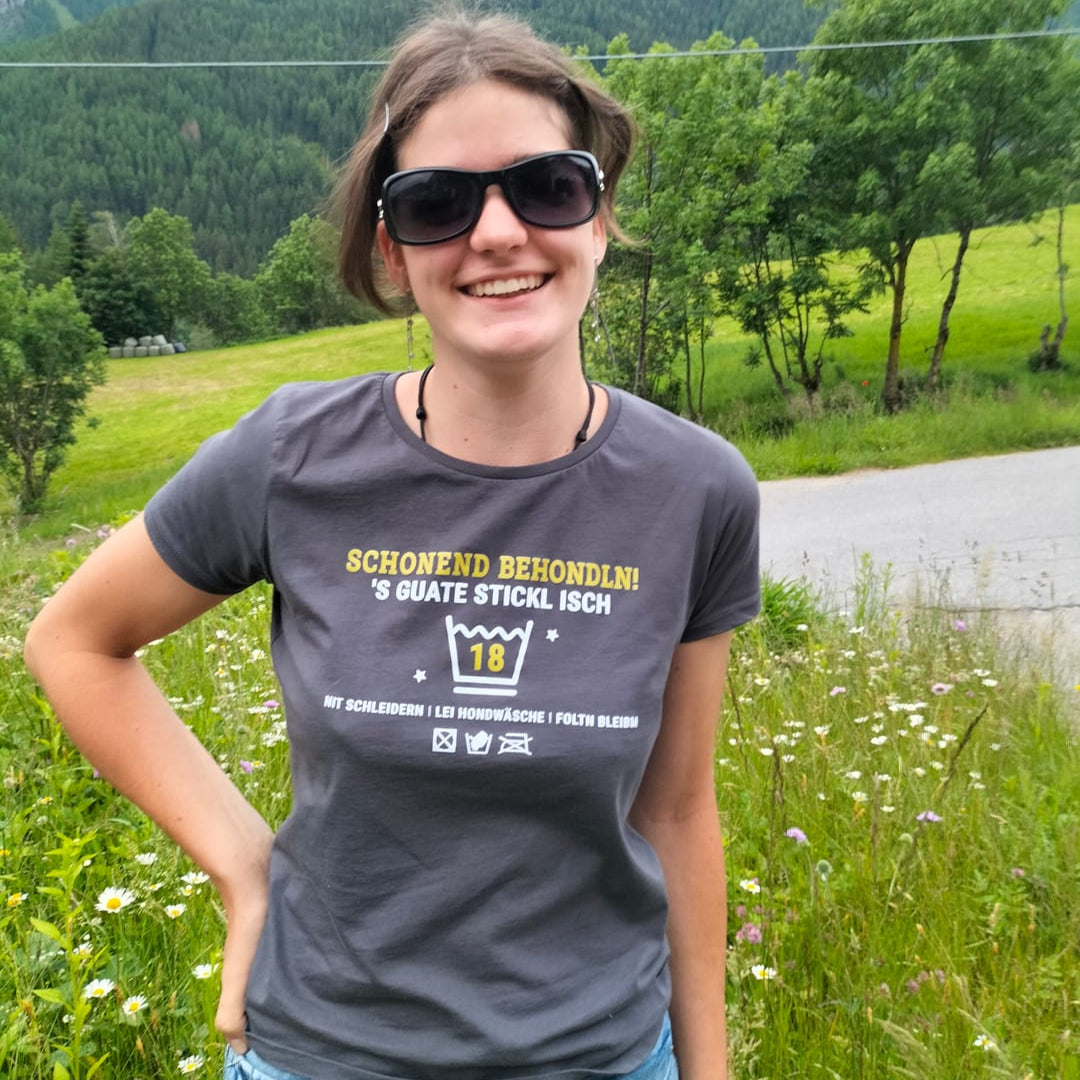 Schonend behondln 18 - Damenshirt Premium