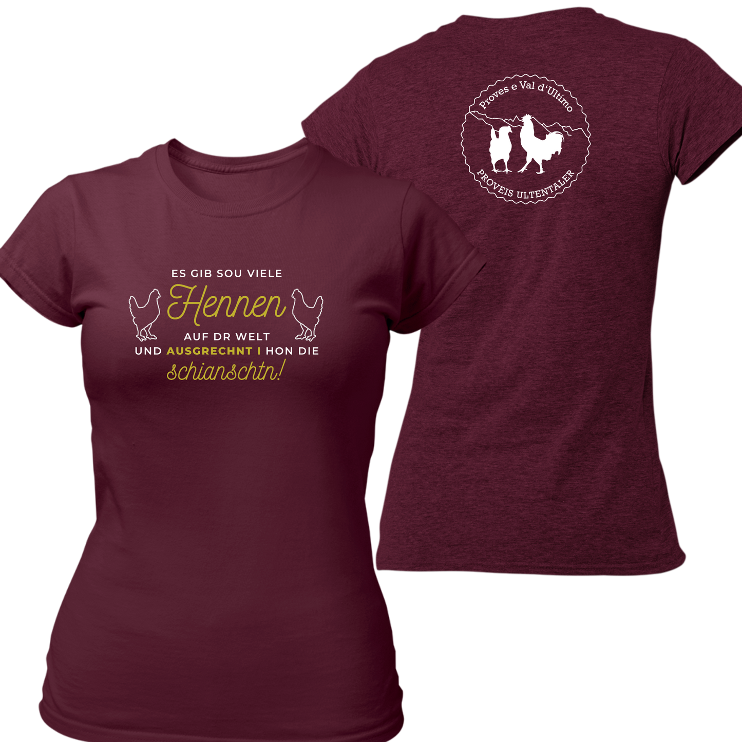 Es gib sou viele Hennen mit Logo Proveis U. - Frauenshirt