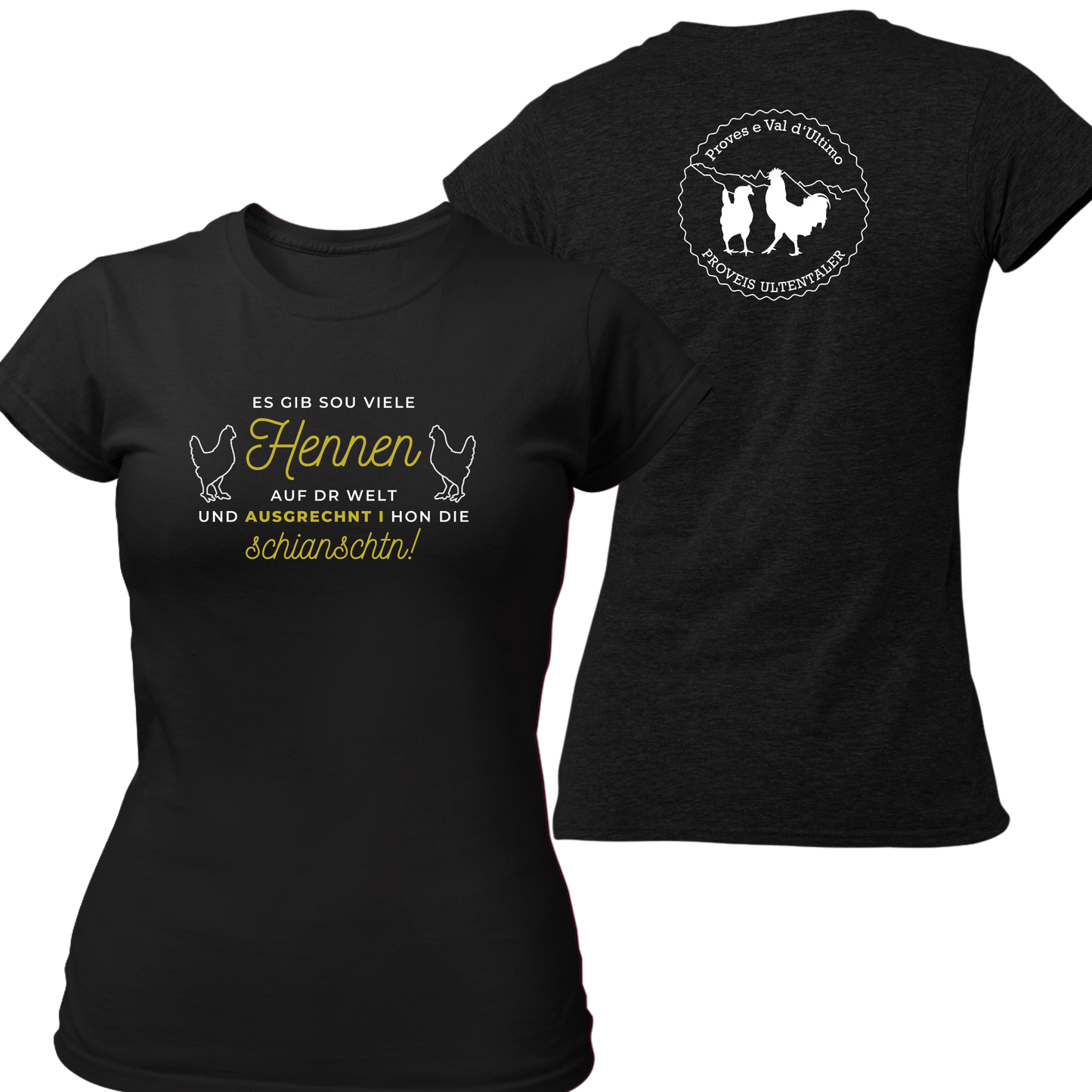 Es gib sou viele Hennen mit Logo Proveis U. - Frauenshirt
