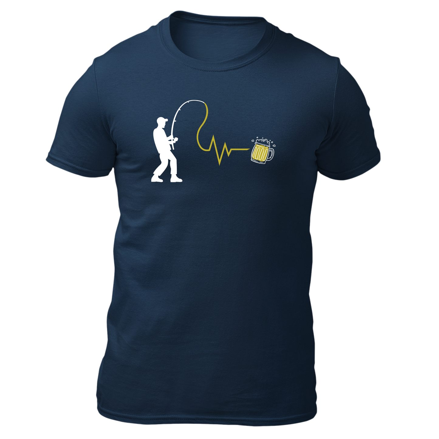 Fischen und Bier - Unisex Shirt Premium
