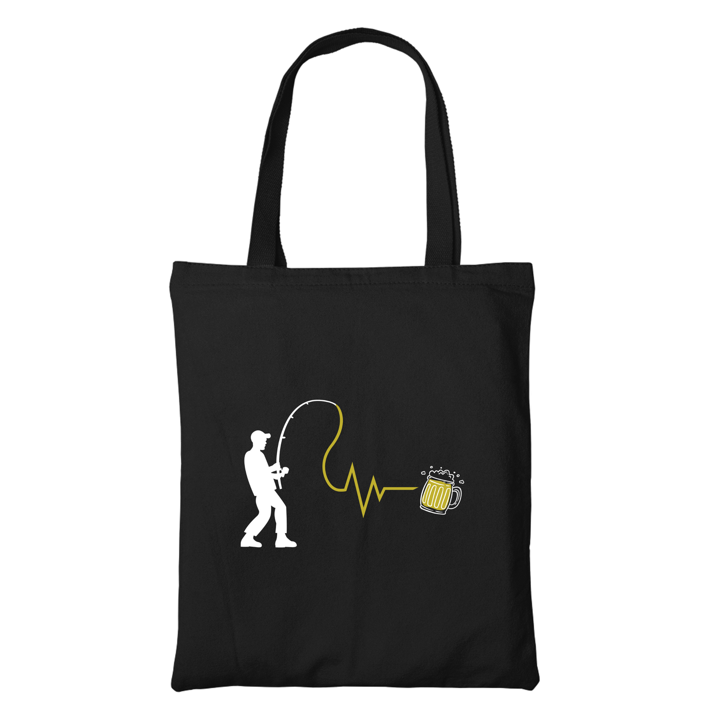 Fischen und Bier - Stofftasche Premium