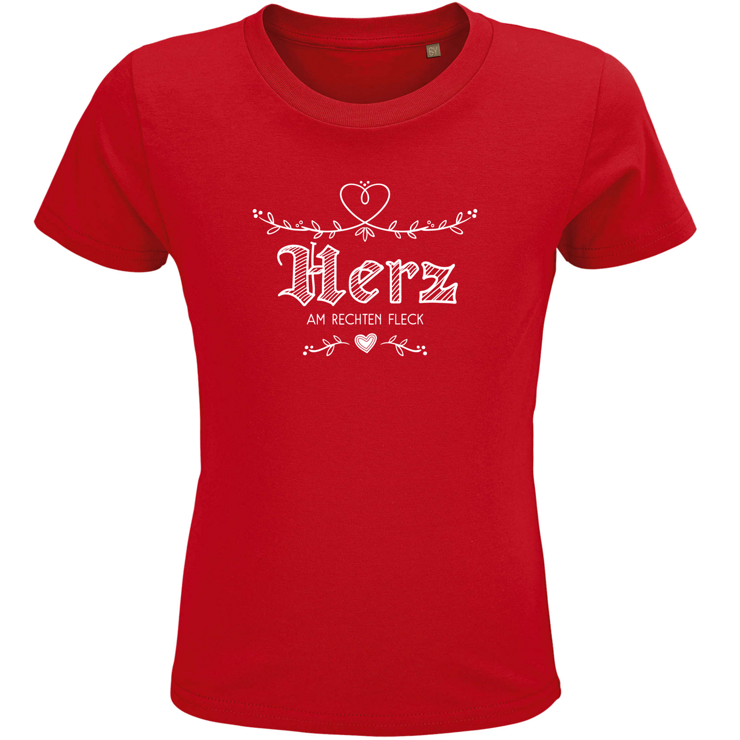 Herz am rechten Fleck - Kindershirt Premium