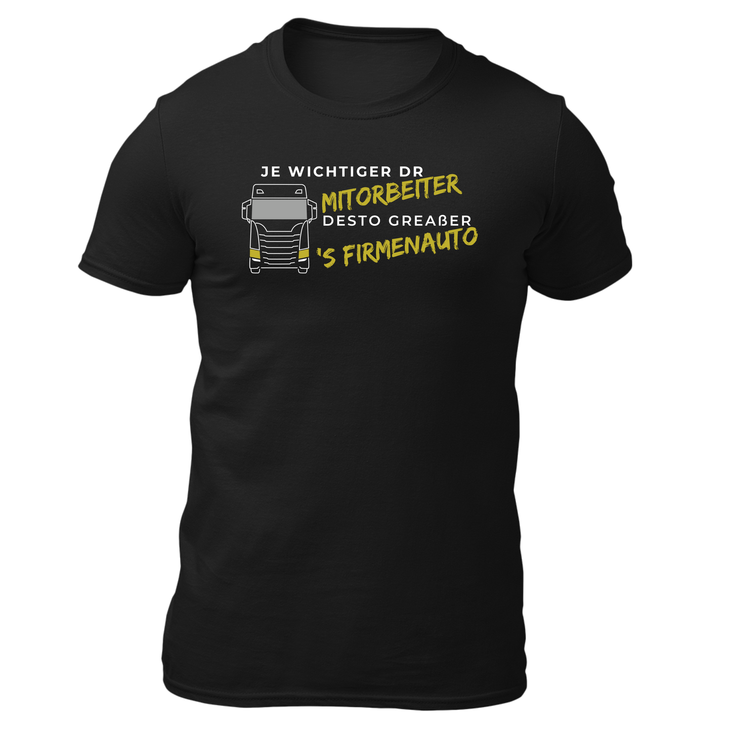 Je wichtiger dr Mitorbeiter (LKW) - Unisex Shirt Premium