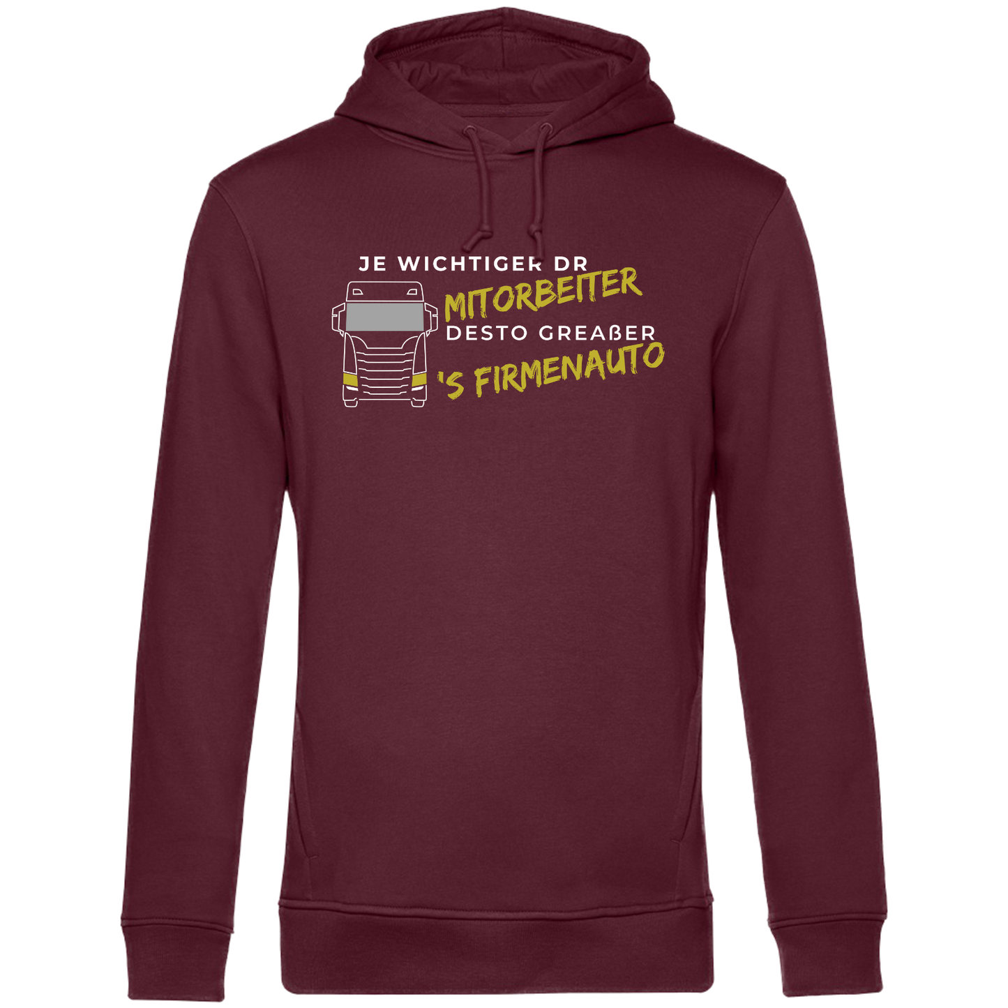 Je wichtiger dr Mitorbeiter (LKW) - Unisex Hoodie Premium