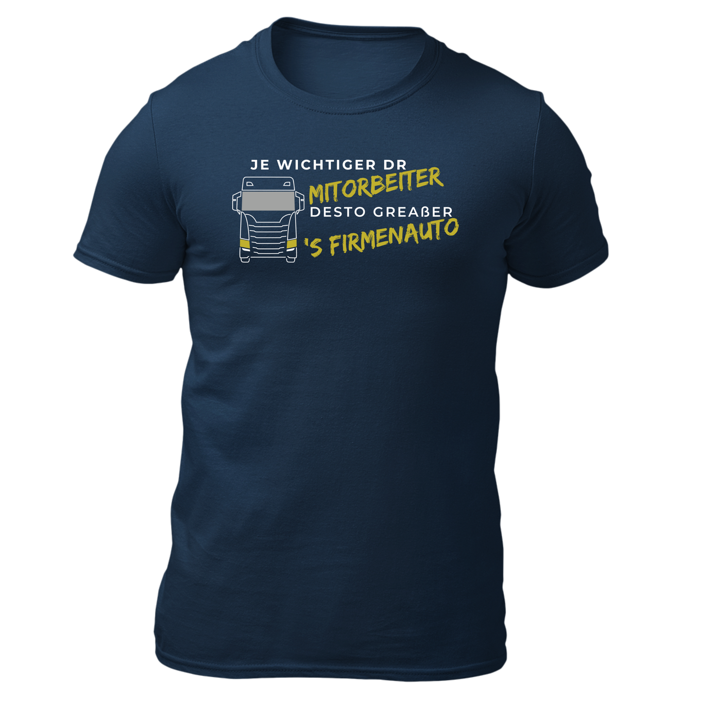 Je wichtiger dr Mitorbeiter (LKW) - Unisex Shirt Premium