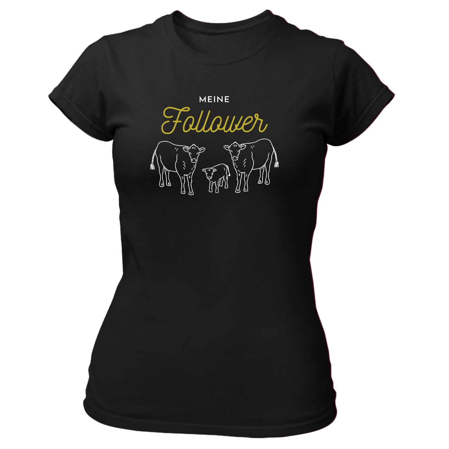 Meine Follower (Kuh)- Damenshirt Premium