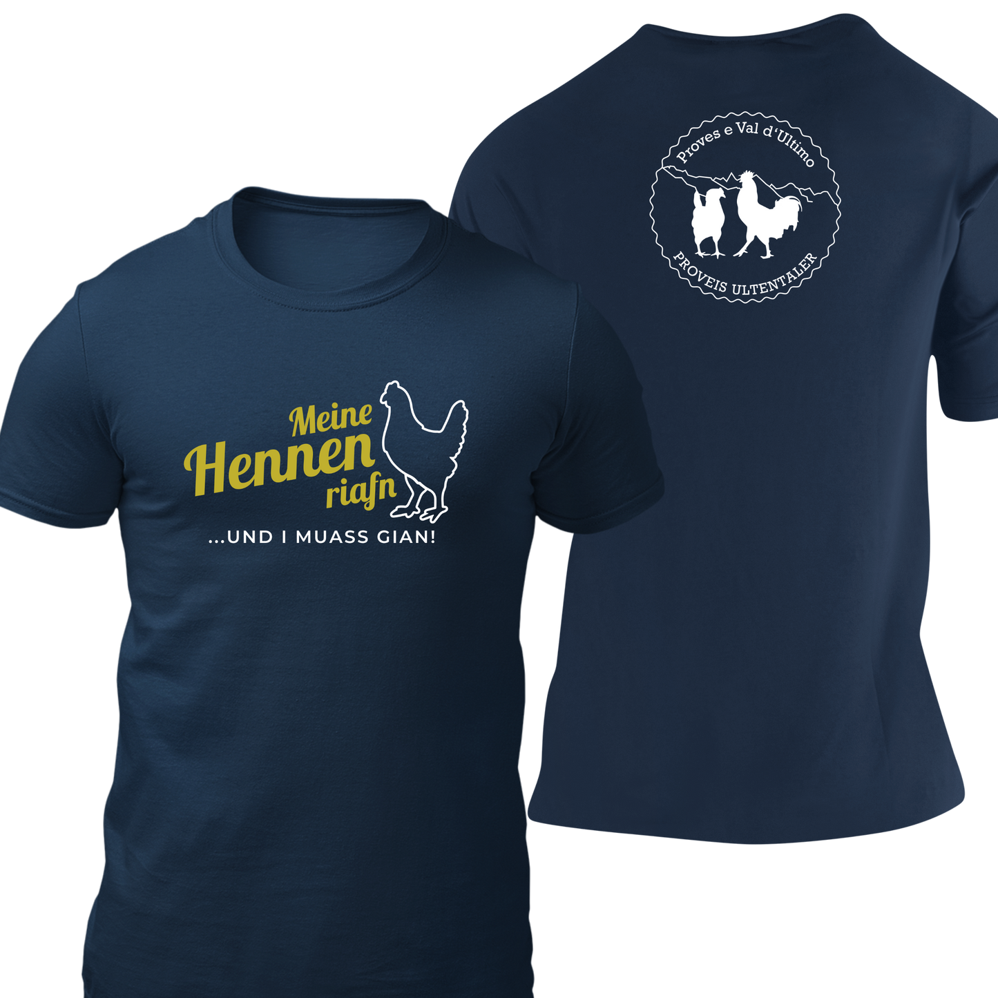 Meine Hennen riafn mit Logo Proveis U. - Herrn Shirt Bio