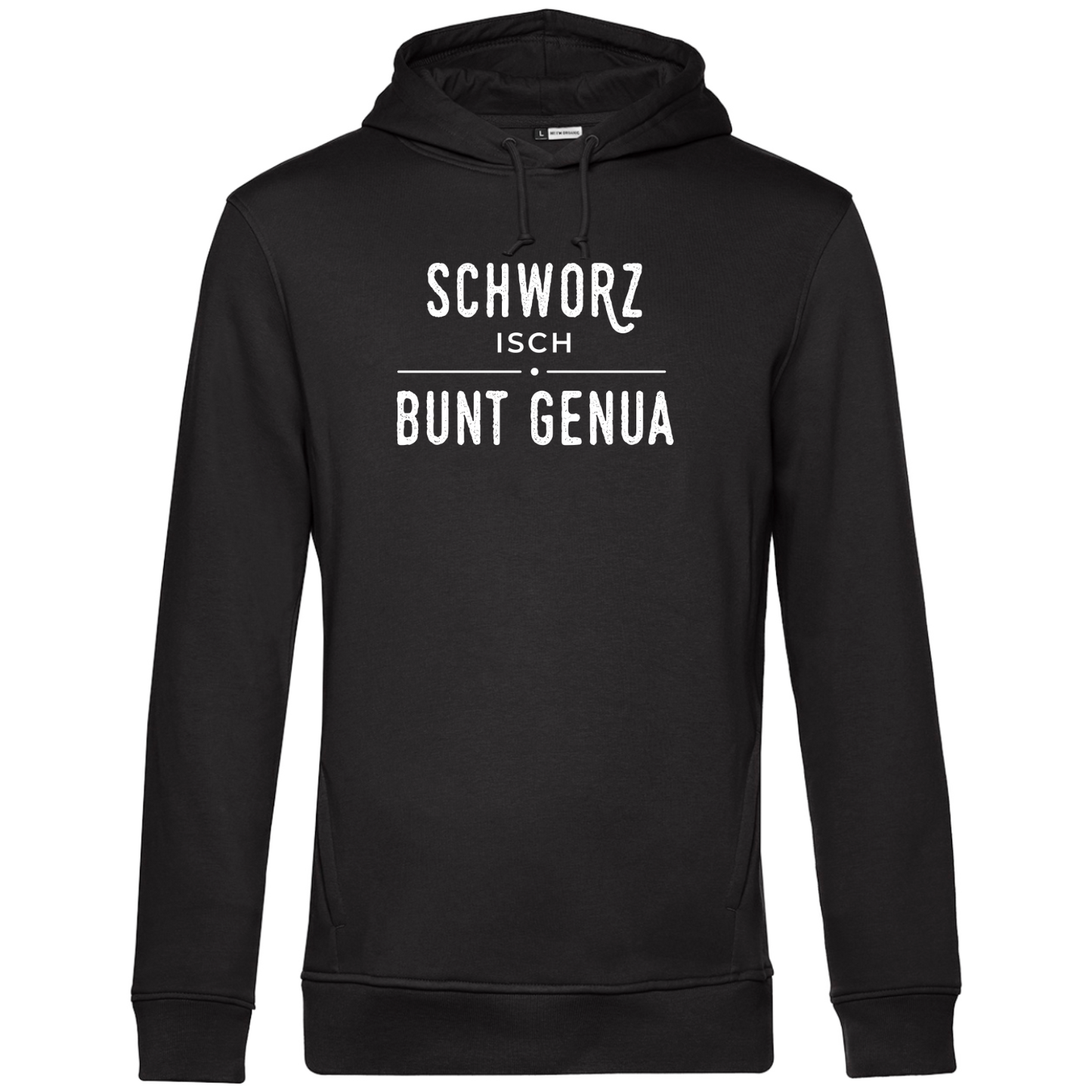 Schworz isch bunt genua - Unisex Hoodie Premium