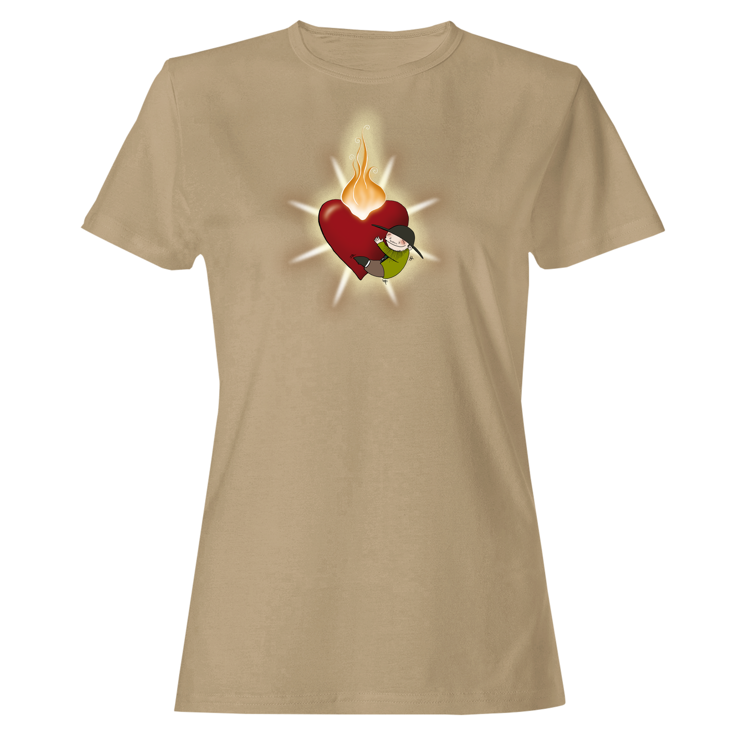 Brennendes Herz - Damen Shirt