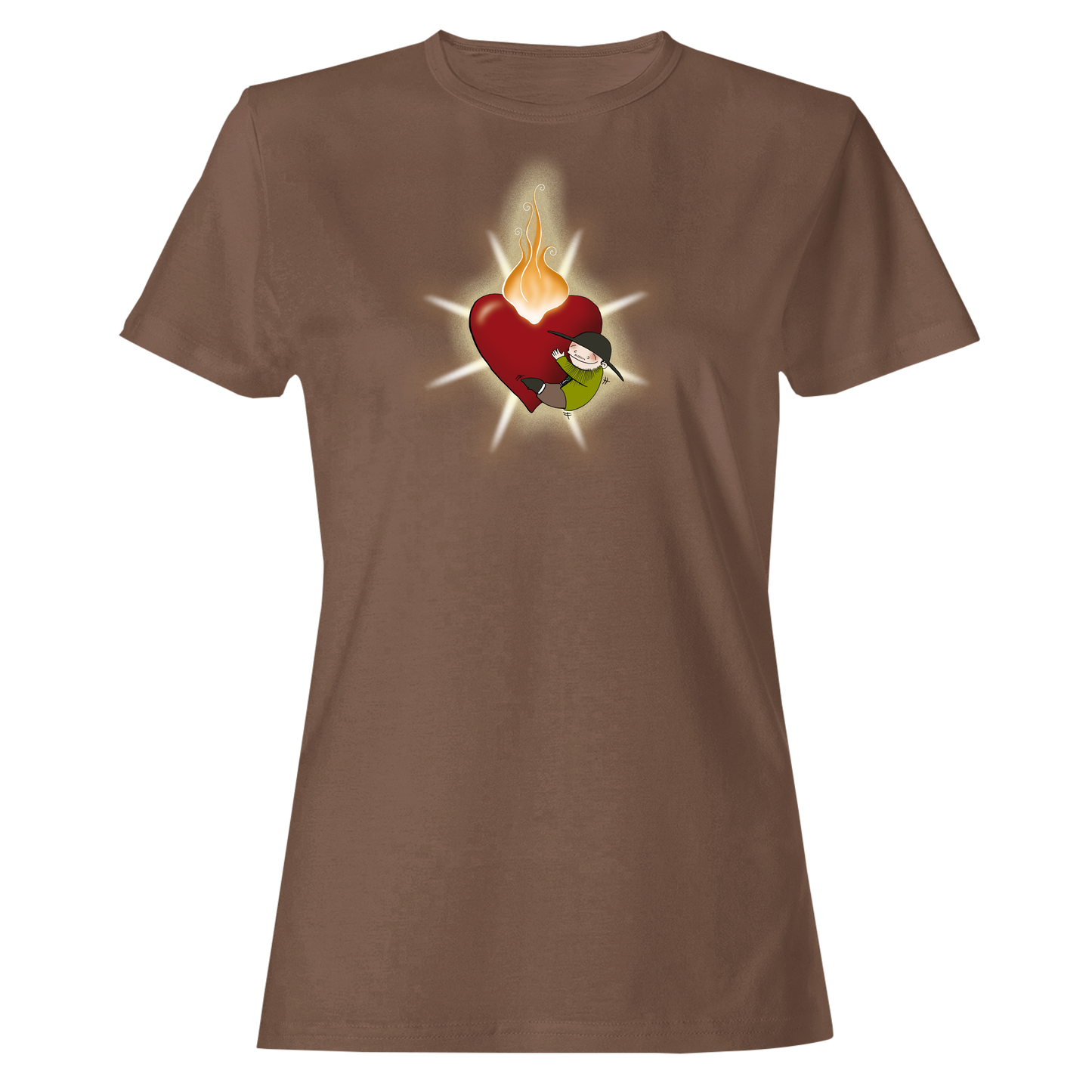Brennendes Herz - Damen Shirt