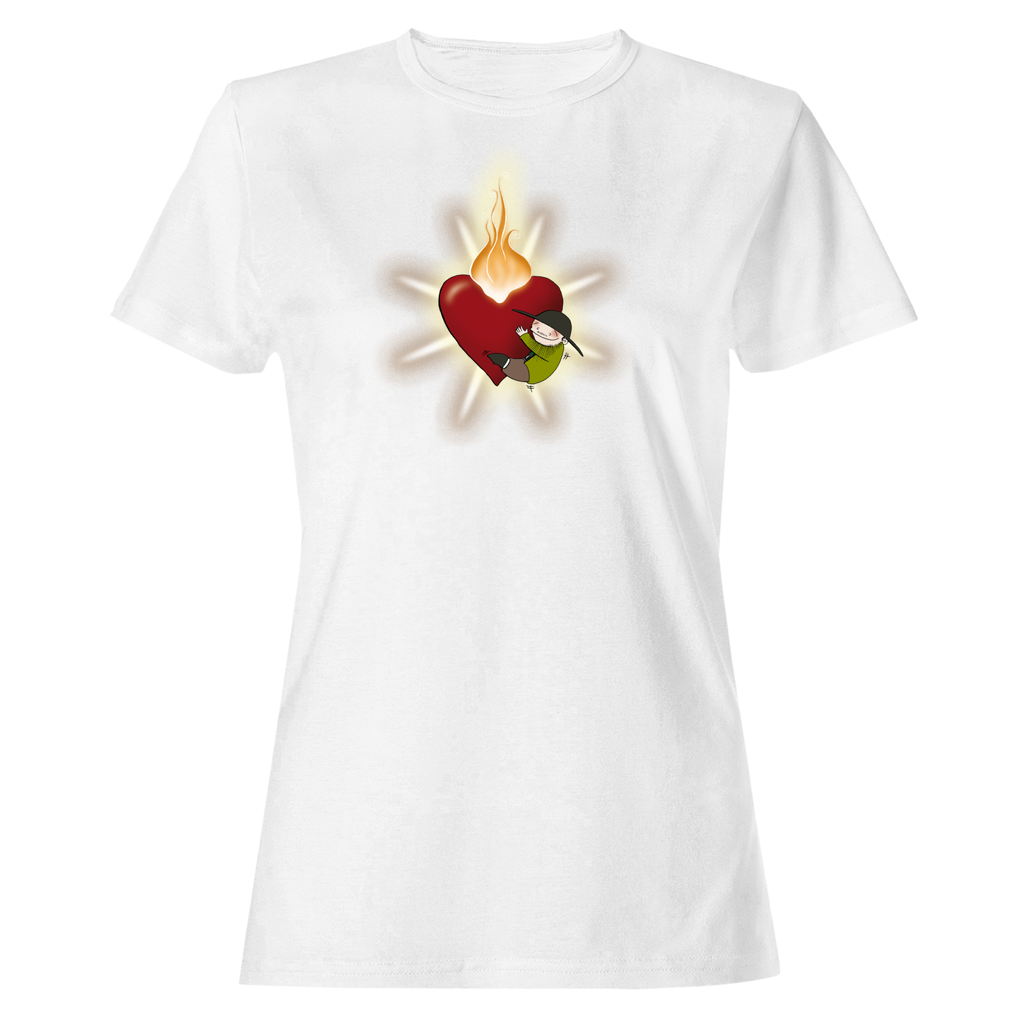 Brennendes Herz - Damen Shirt