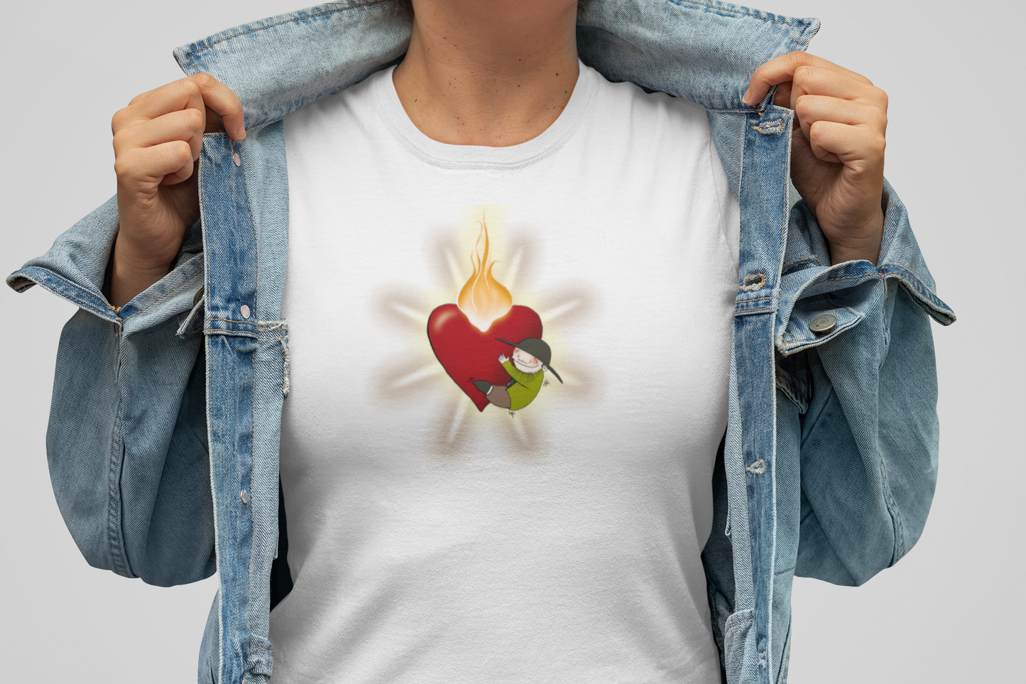 Brennendes Herz - Damen Shirt