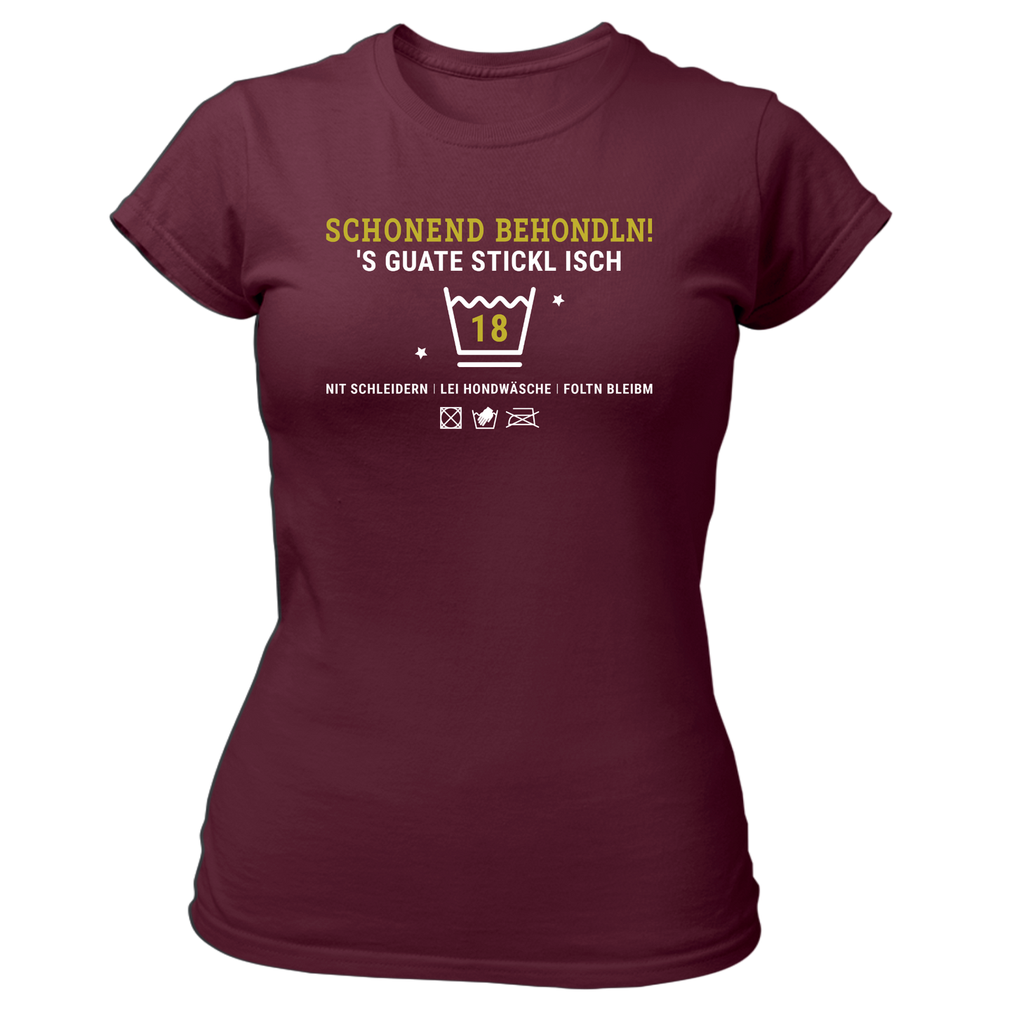 Schonend behondln 18 - Damenshirt Premium