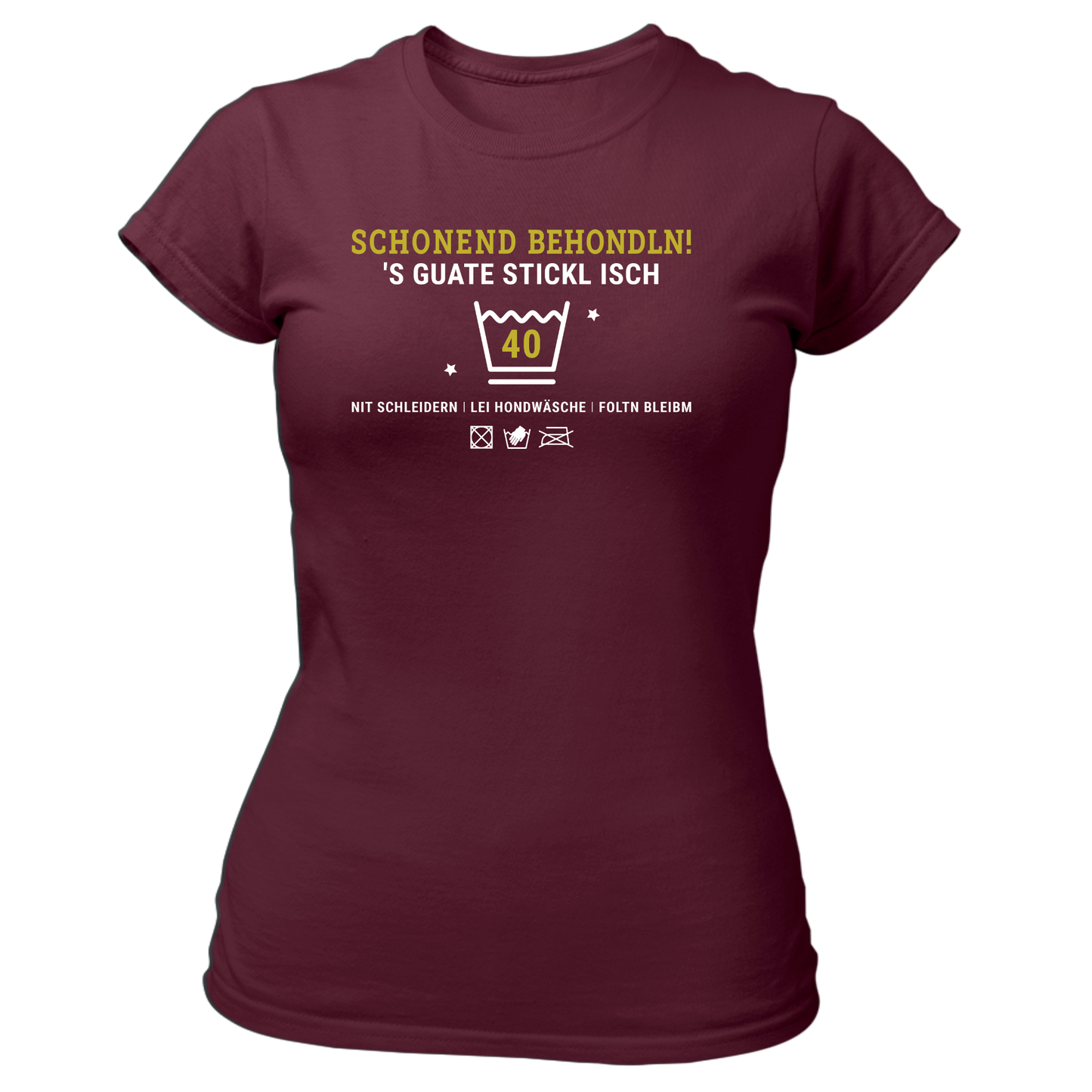 Schonend behondln 40 - Damenshirt Premium