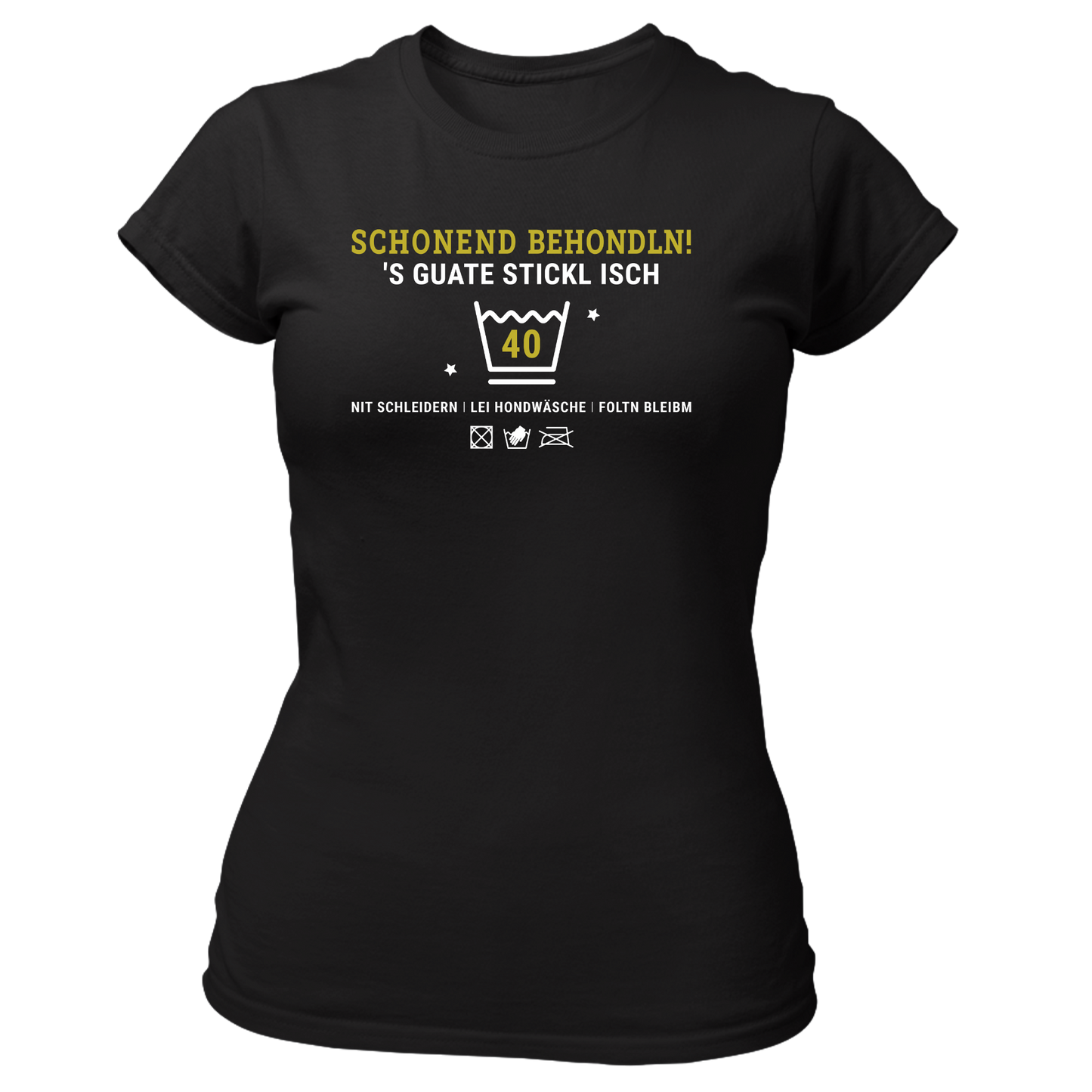 Schonend behondln 40 - Damenshirt Premium