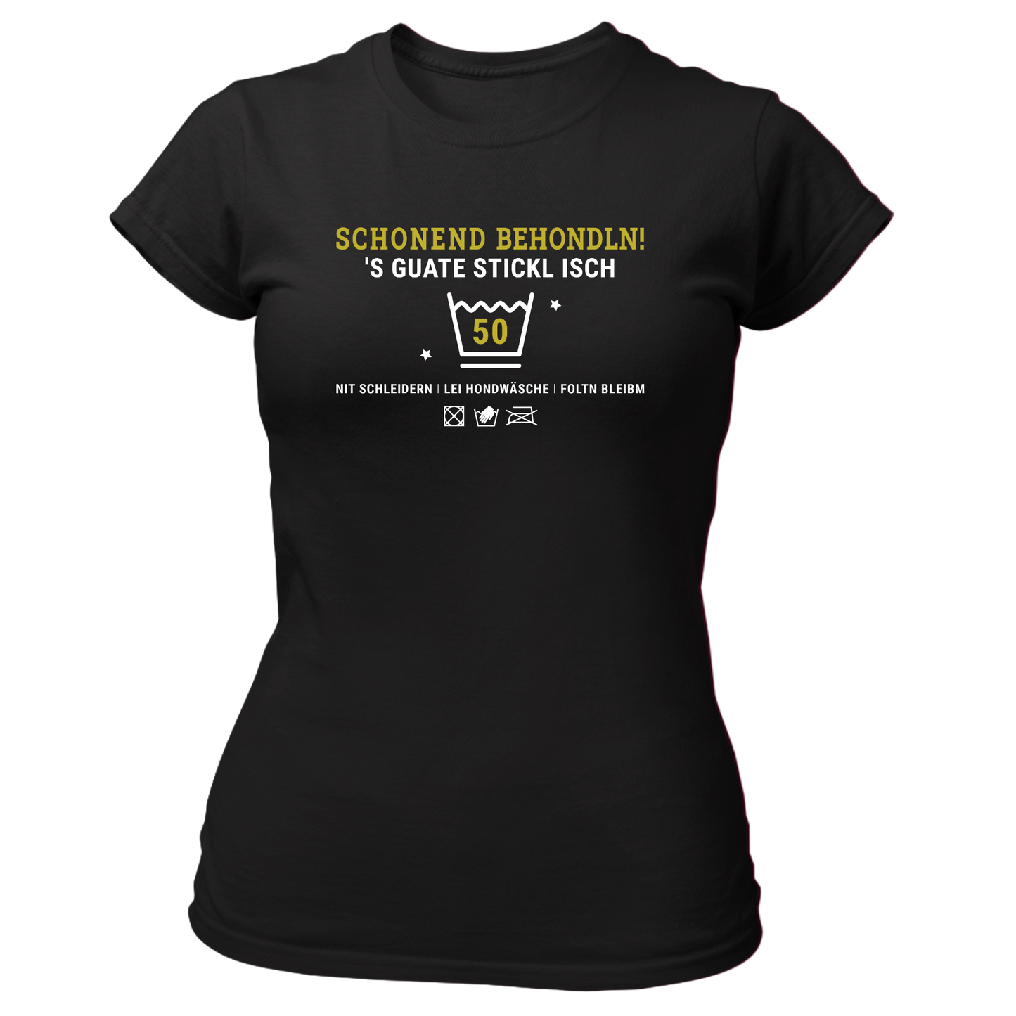 Schonend behondln 50 - Damenshirt Premium