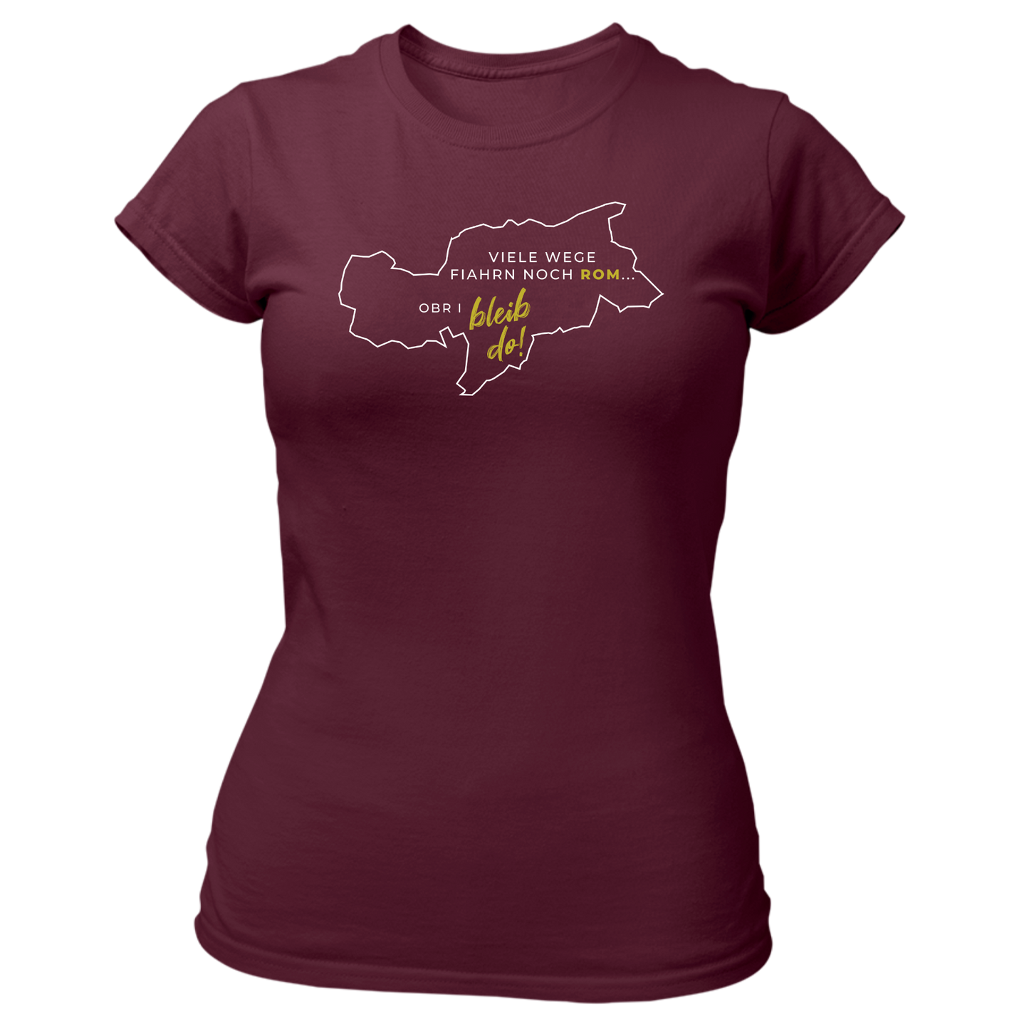 Viele Wege fiahrn noch Rom - Damenshirt Premium