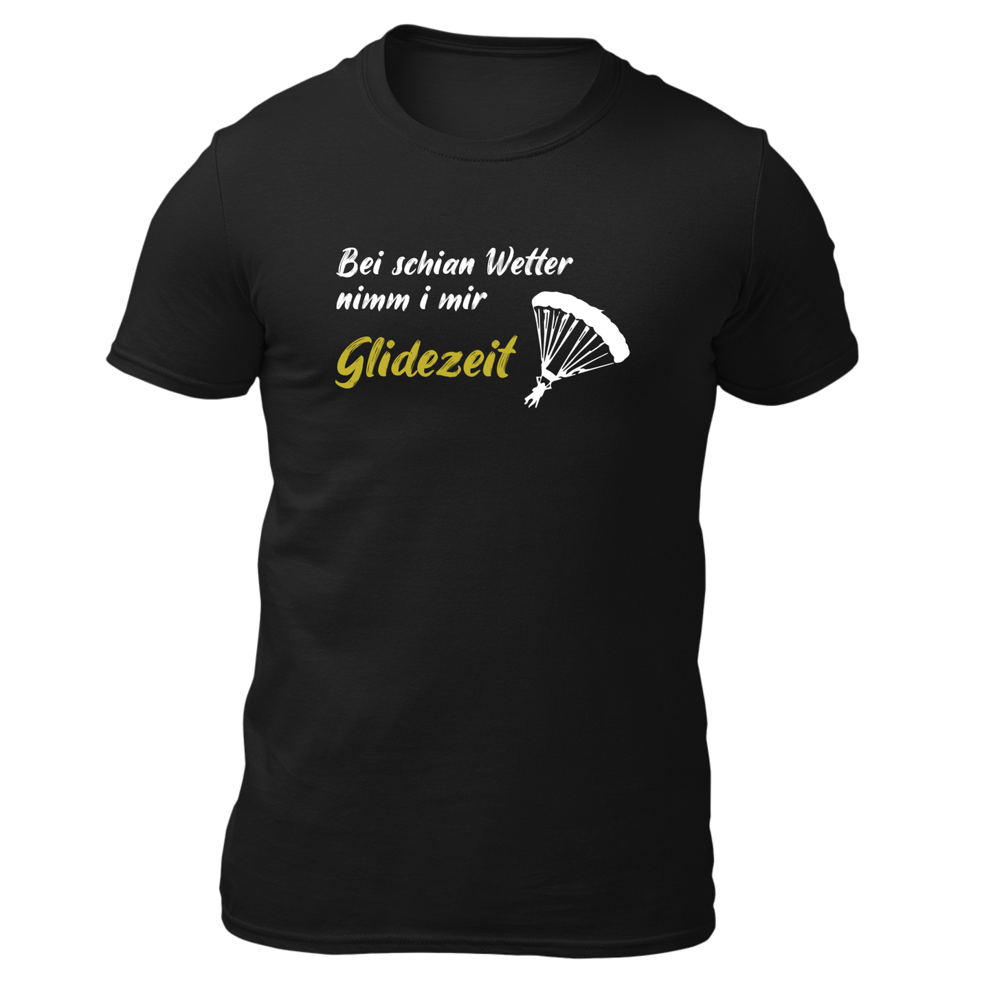 Glidezeit - Herren Shirt Bio - Schwarz / S - Shirts & Tops
