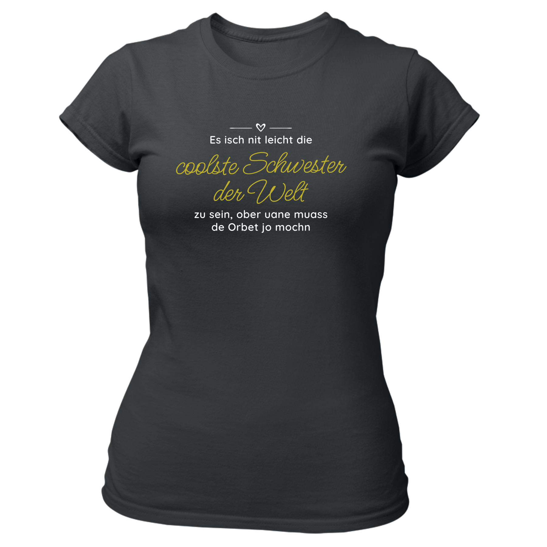 Die coolste Schwester - Damen Shirt Bio - XS / Grau - Shirts & Tops