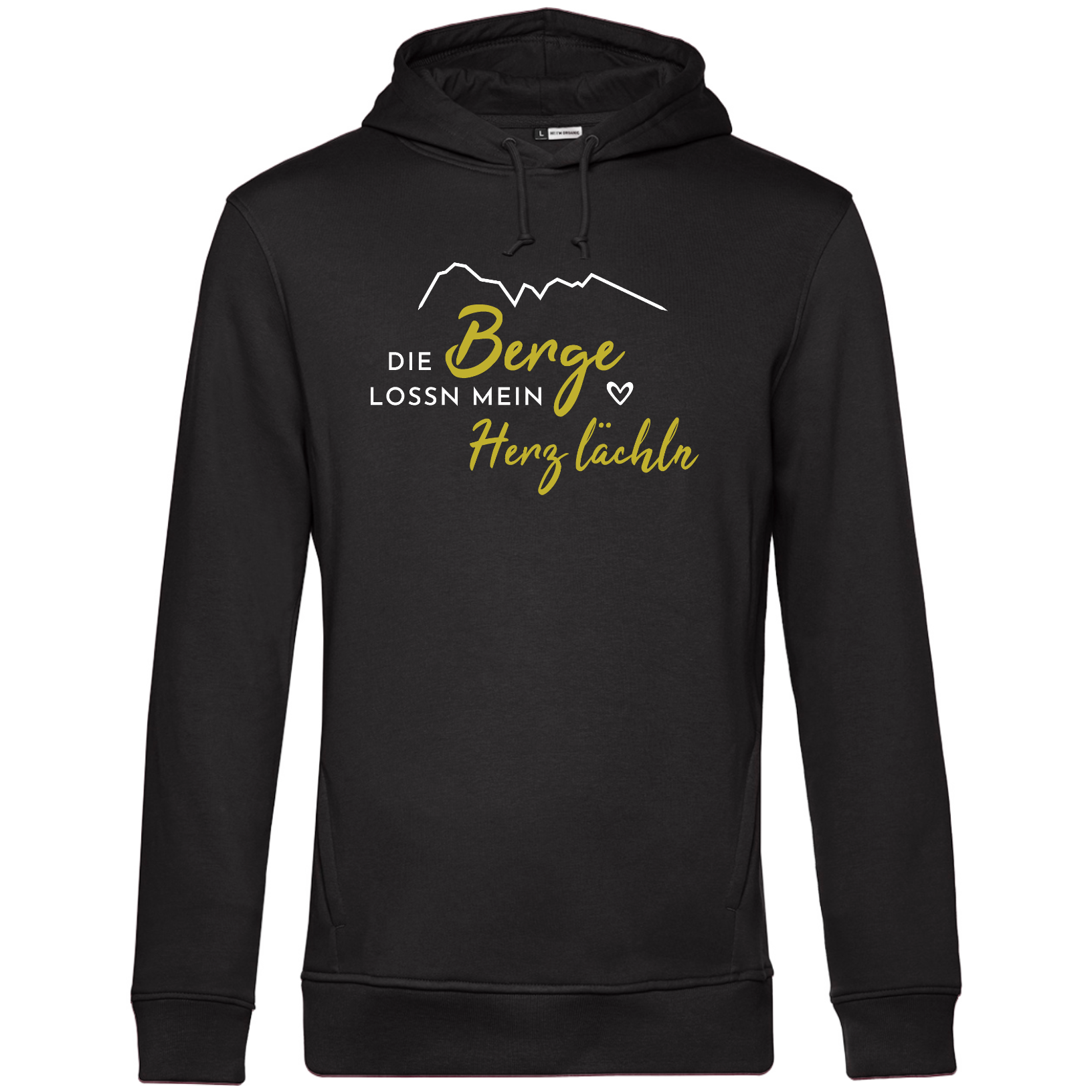 Die Berge lassen mein Herz lächeln - Unisex Hoodie Bio