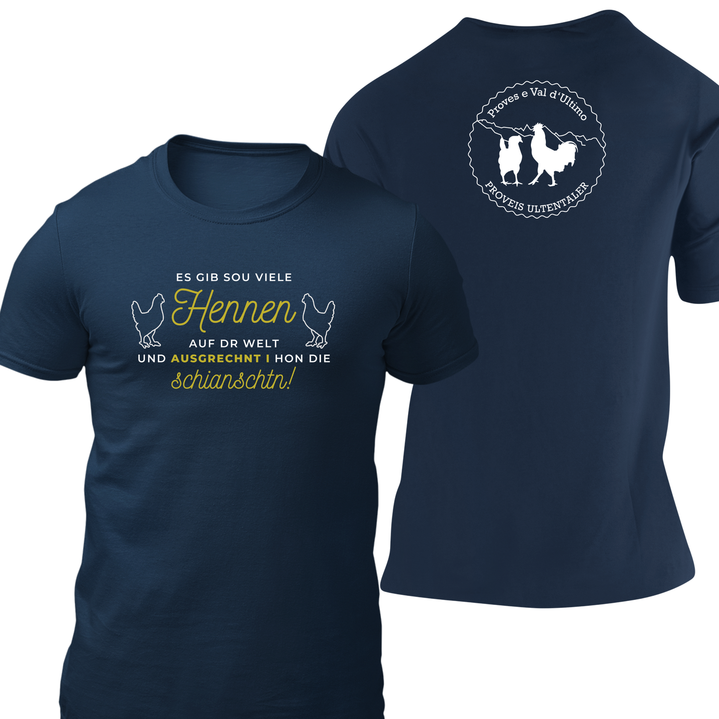 Es gib sou viele Hennen mit Logo Proveis U. - Herrnshirt