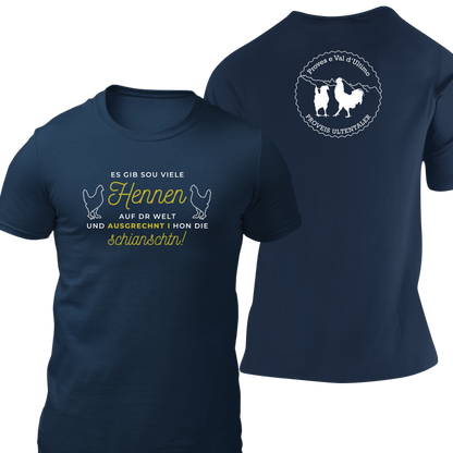 Es gib sou viele Hennen mit Logo Proveis U. - Herrnshirt
