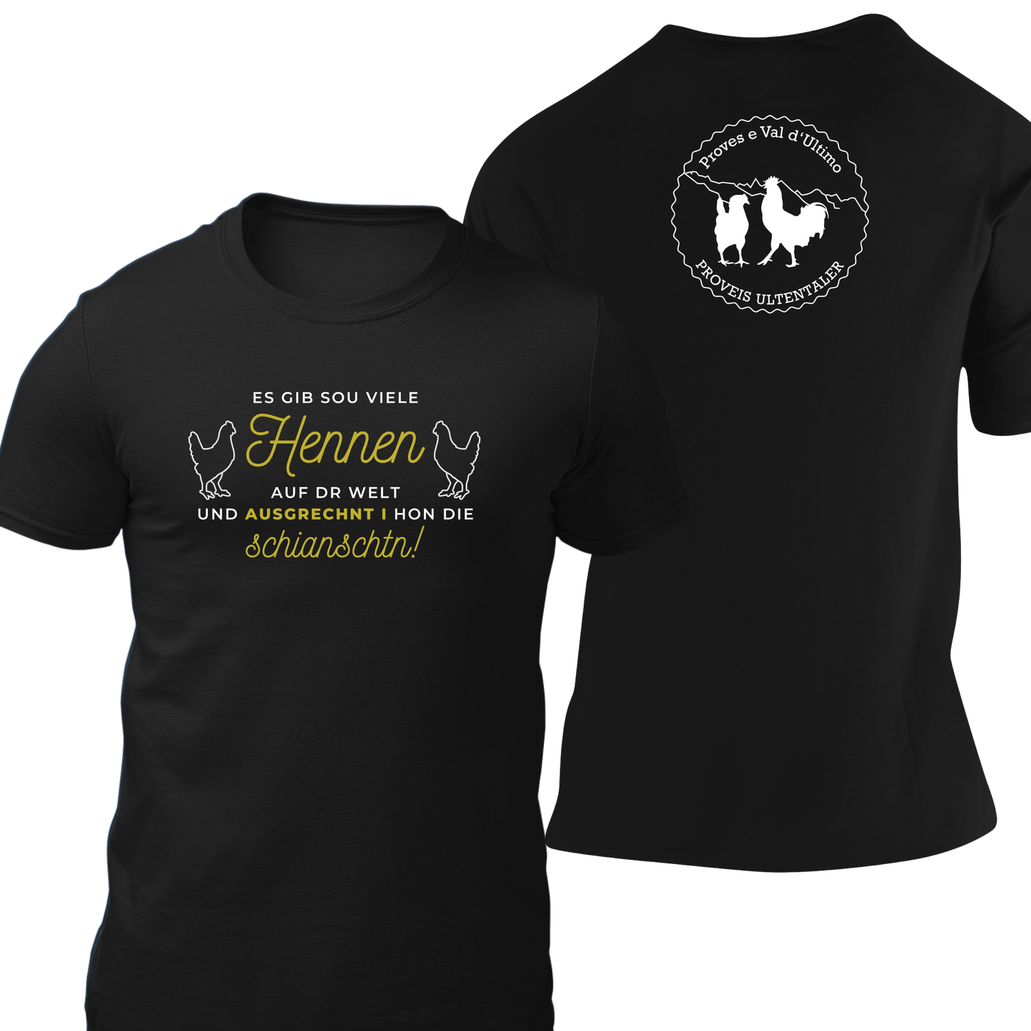 Es gib sou viele Hennen mit Logo Proveis U. - Herrnshirt