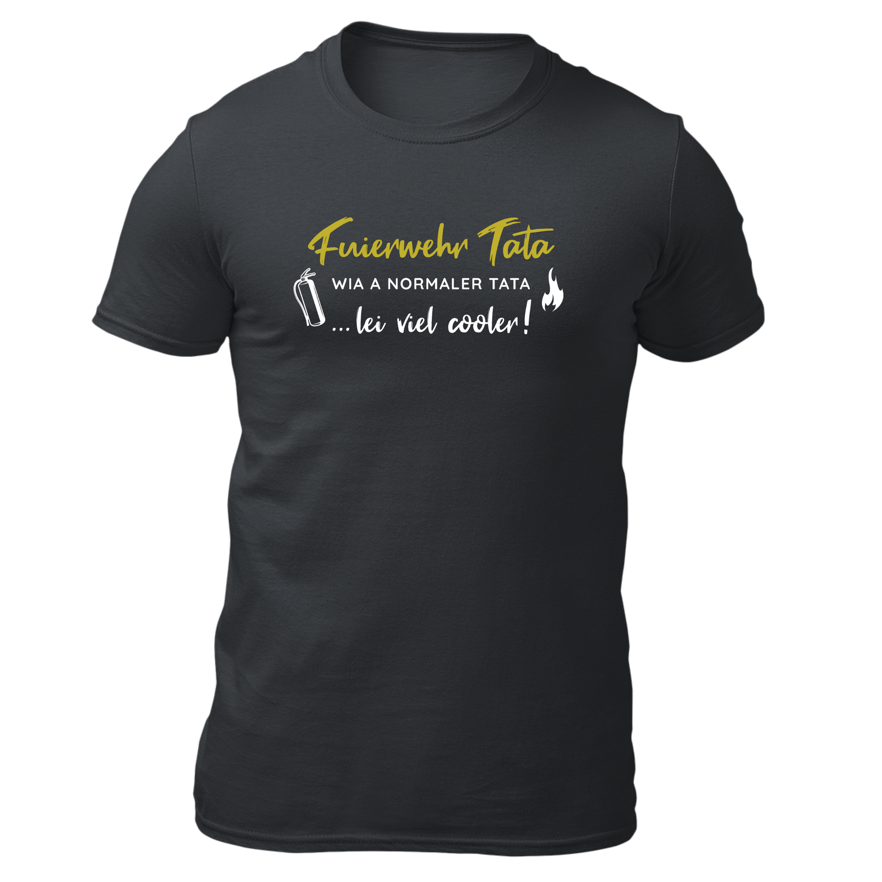 Fuierwehr Tata - Herren Shirt Bio - Grau / XS - Shirts & Tops
