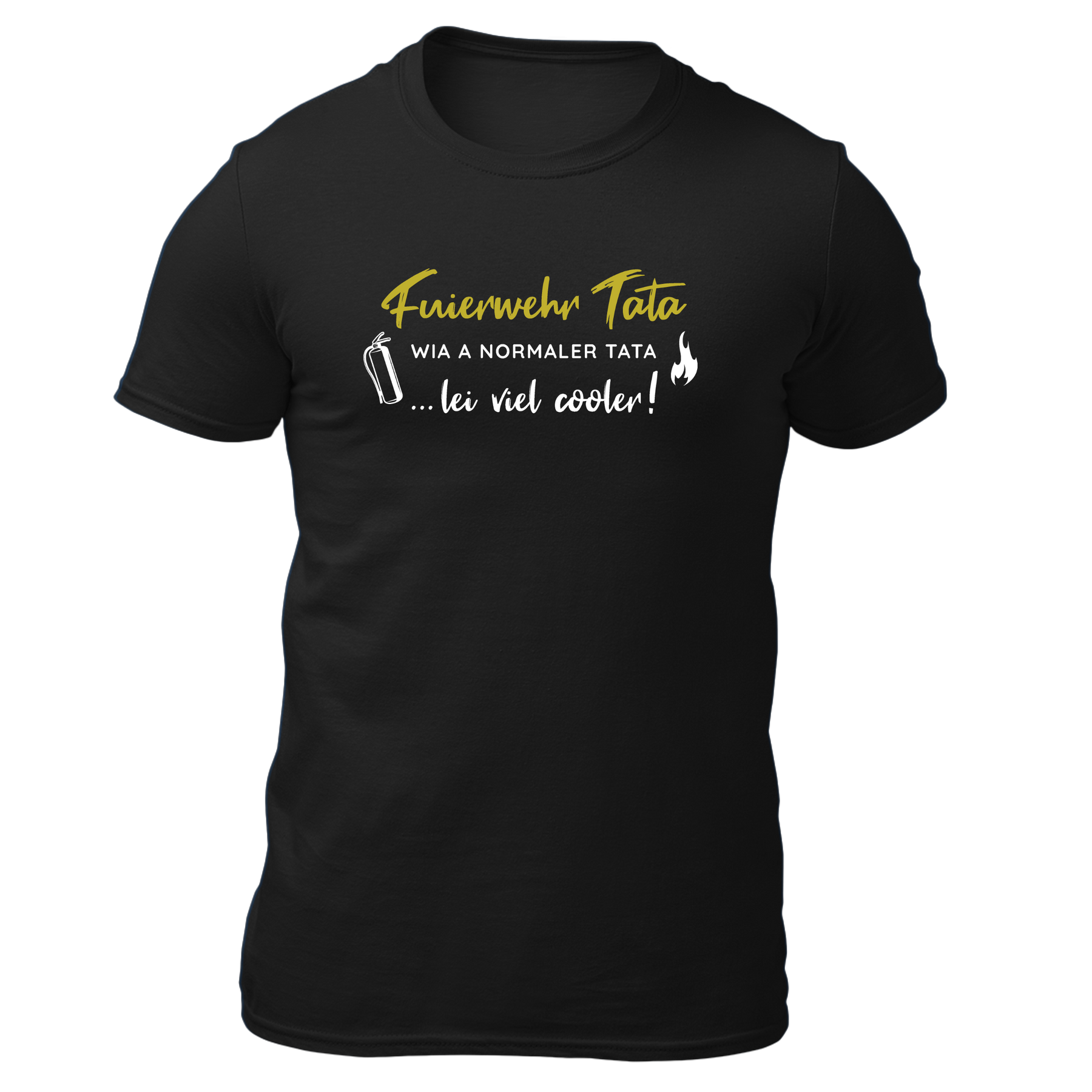 Fuierwehr Tata - Herren Shirt Bio - Schwarz / XS - Shirts & Tops