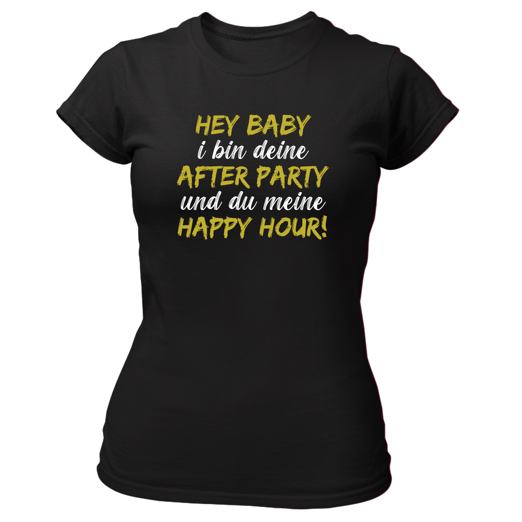 Hey Baby - Damen Shirt Bio - Schwarz / XS - Shirts & Tops