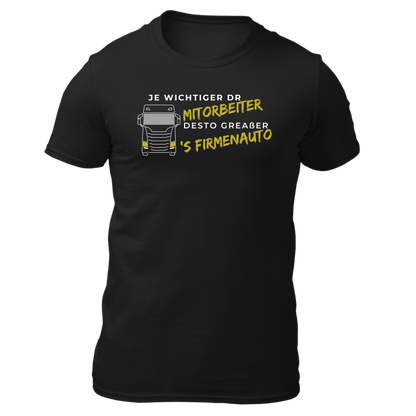 Je wichtiger dr Mitorbeiter (LKW) - Unisex Shirt Premium