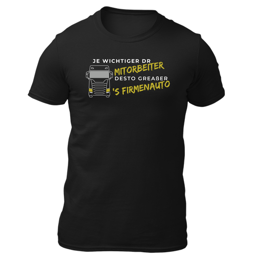 Je wichtiger dr Mitorbeiter (LKW) - Unisex Shirt Premium