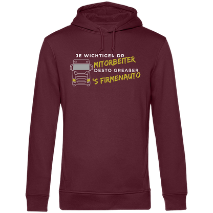 Je wichtiger dr Mitorbeiter (LKW) - Unisex Hoodie Premium