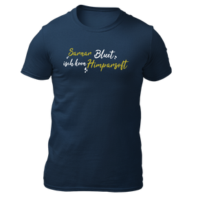 Sarnarbluet isch koon Himparsoft - Herren Shirt Bio - Navy / XS - Shirts & Tops