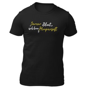 Sarnarbluet isch koon Himparsoft - Herren Shirt Bio - Schwarz / XS - Shirts & Tops