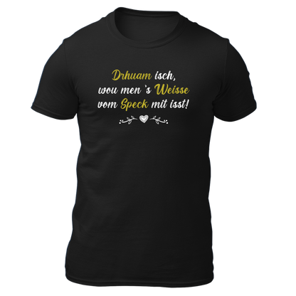 Weisse vom Speck - Herren Shirt Bio - Schwarz / XS - Shirts & Tops