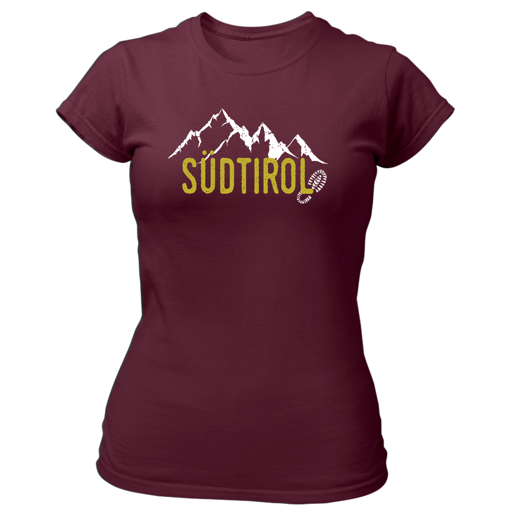 Südtirol Abdruck - Damen Shirt Bio - XS / Burgund - Shirts & Tops