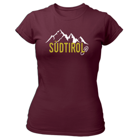 Südtirol Abdruck - Damen Shirt Bio - XS / Burgund - Shirts & Tops