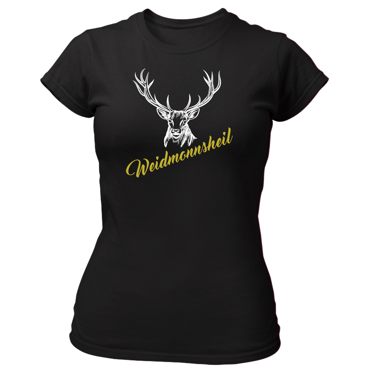 Weidmonnsheil - Damen Shirt Bio - Schwarz / XS - Shirts & Tops