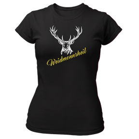Weidmonnsheil - Damen Shirt Bio - Schwarz / XS - Shirts & Tops