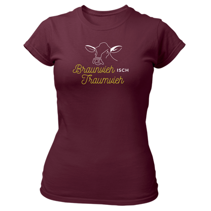 Braunvieh isch Traumvieh - Damenshirt Premium