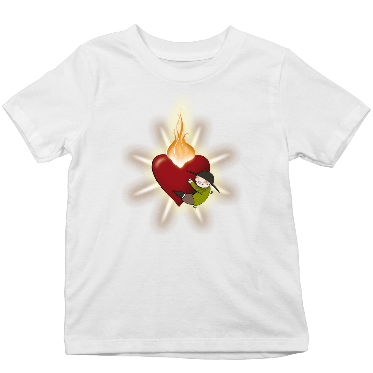 Brennendes Herz - Kinder Shirt
