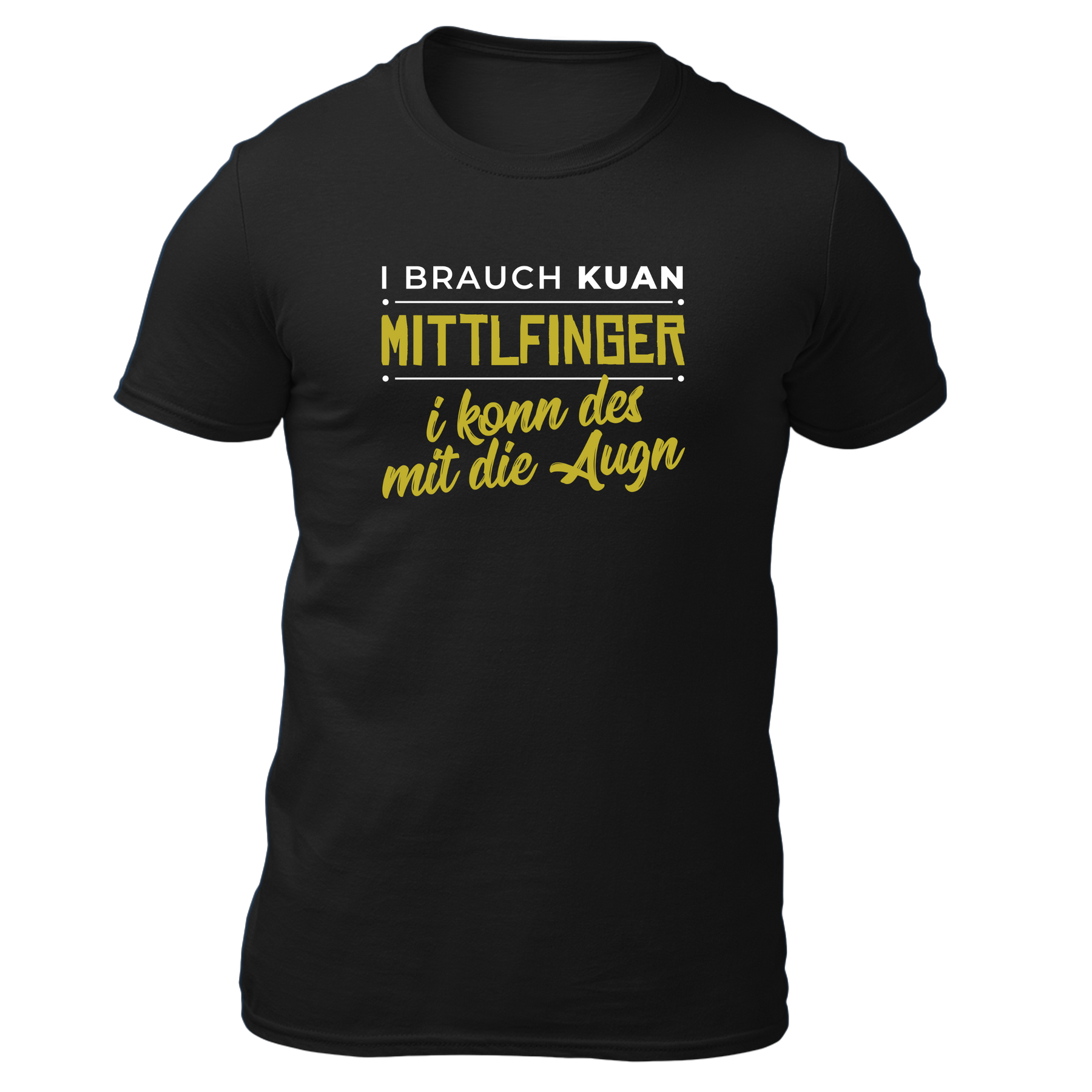 I brauch kuan Mittlfinger - Herren Shirt Bio