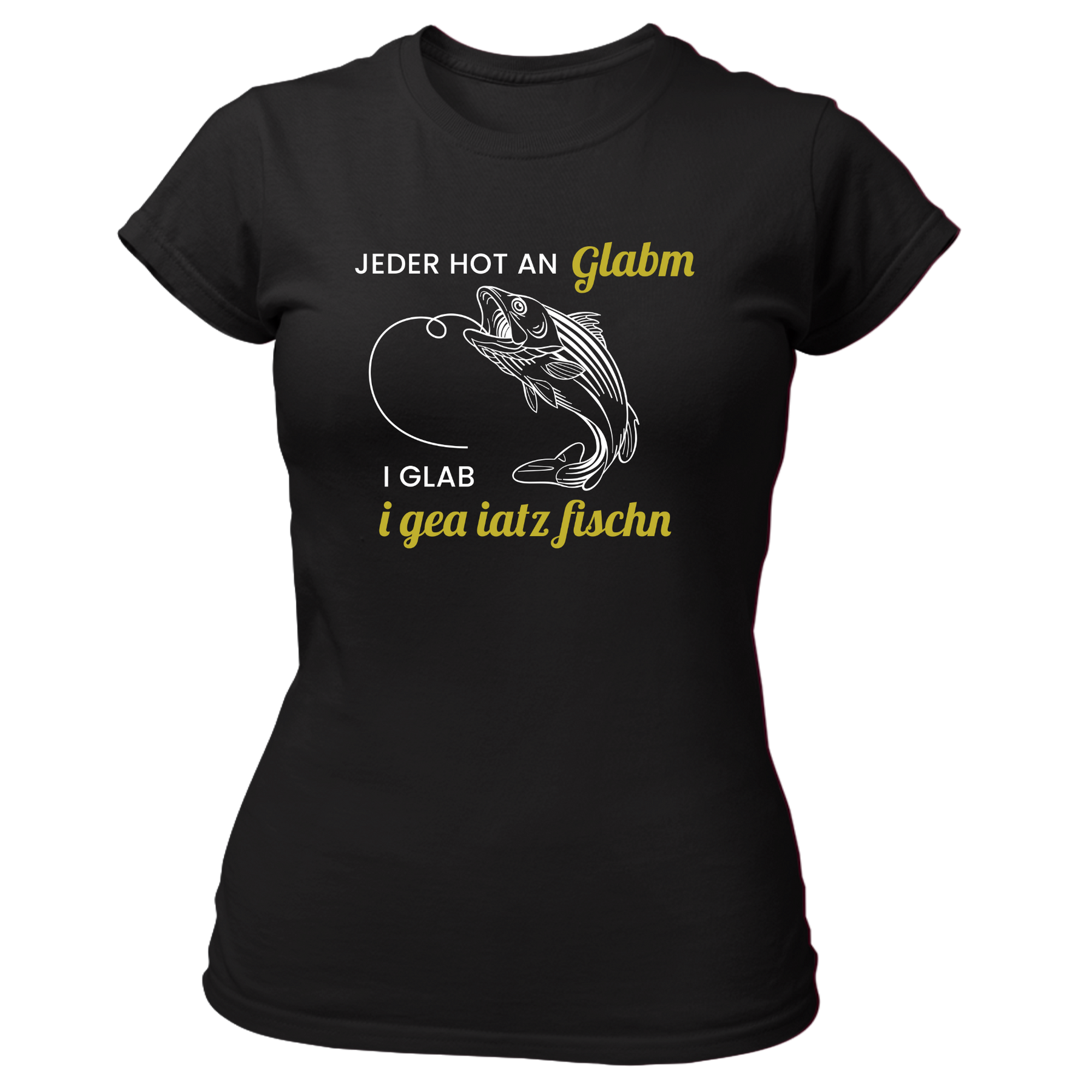 I glab i gea iatz Fischn - Damen Shirt Bio