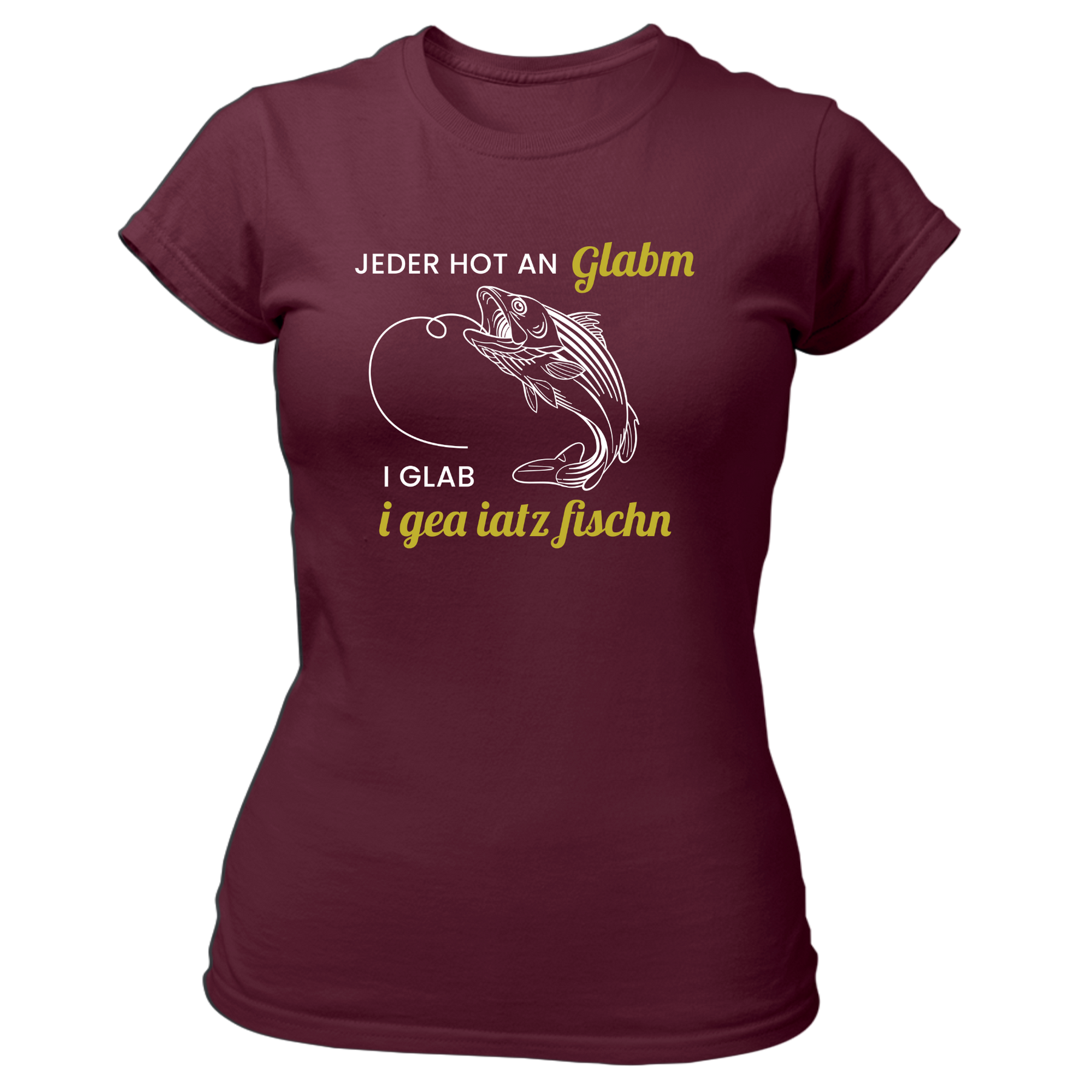 I glab i gea iatz Fischn - Damen Shirt Bio