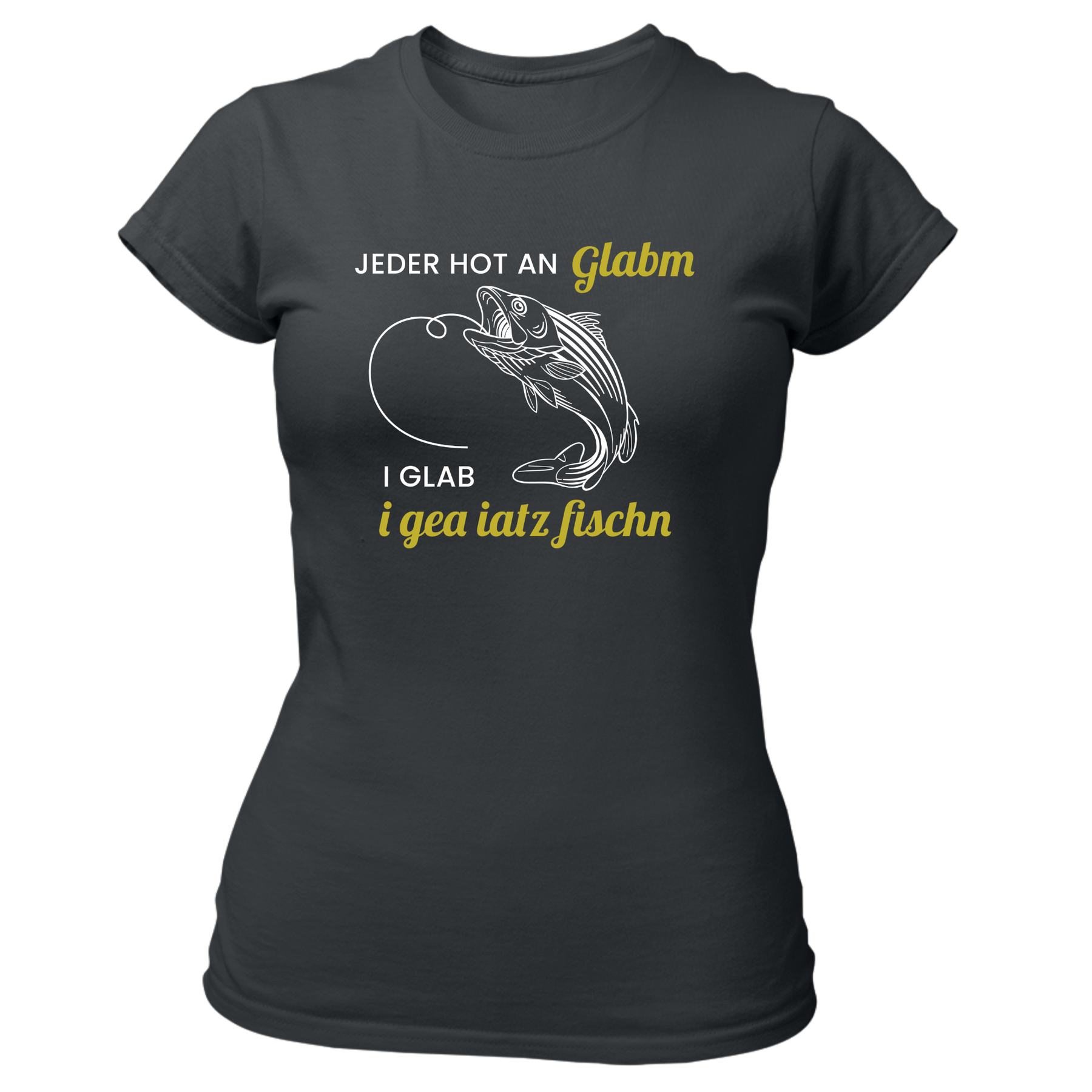 I glab i gea iatz Fischn - Damen Shirt Bio