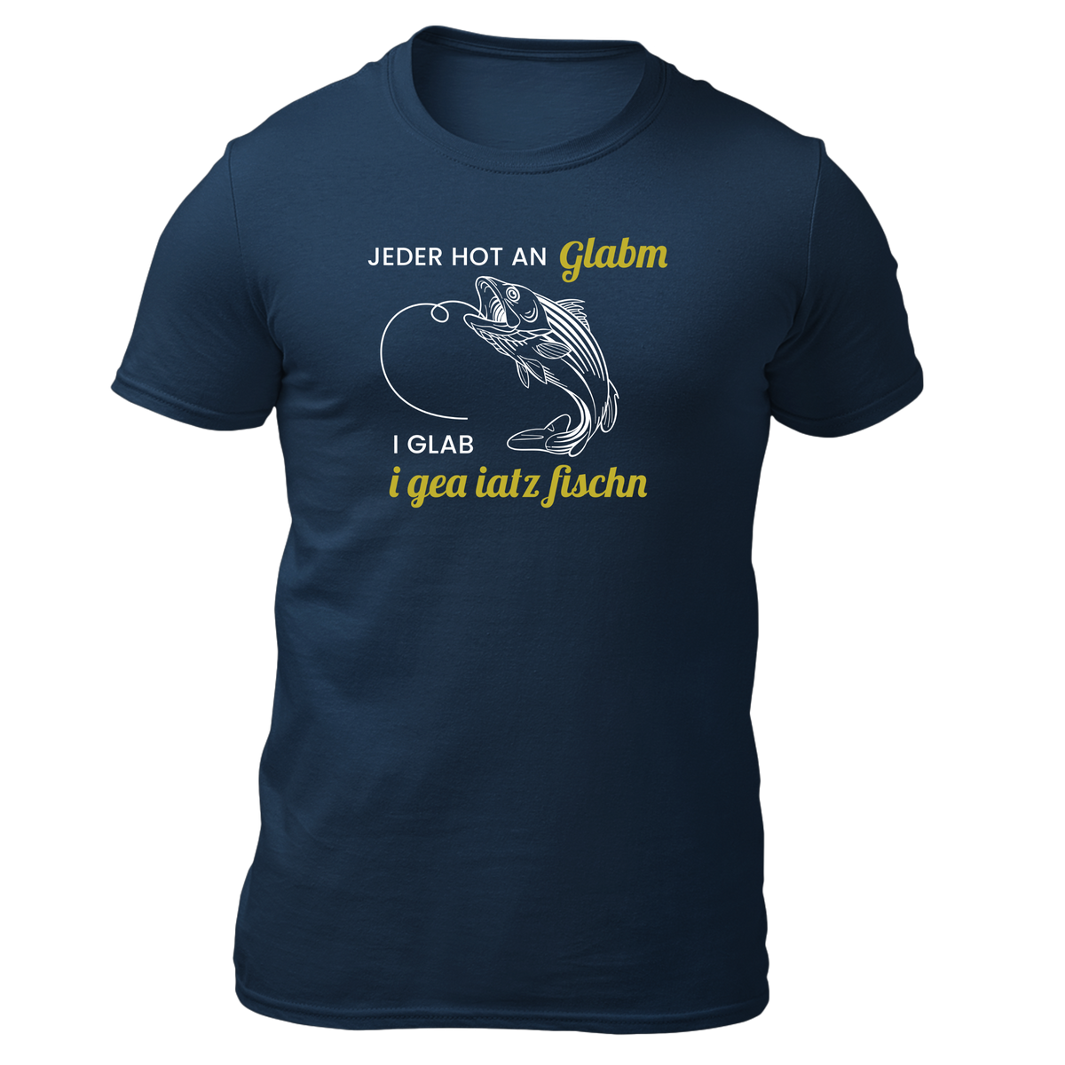 I glab i gea iatz Fischn - Herren Shirt Bio