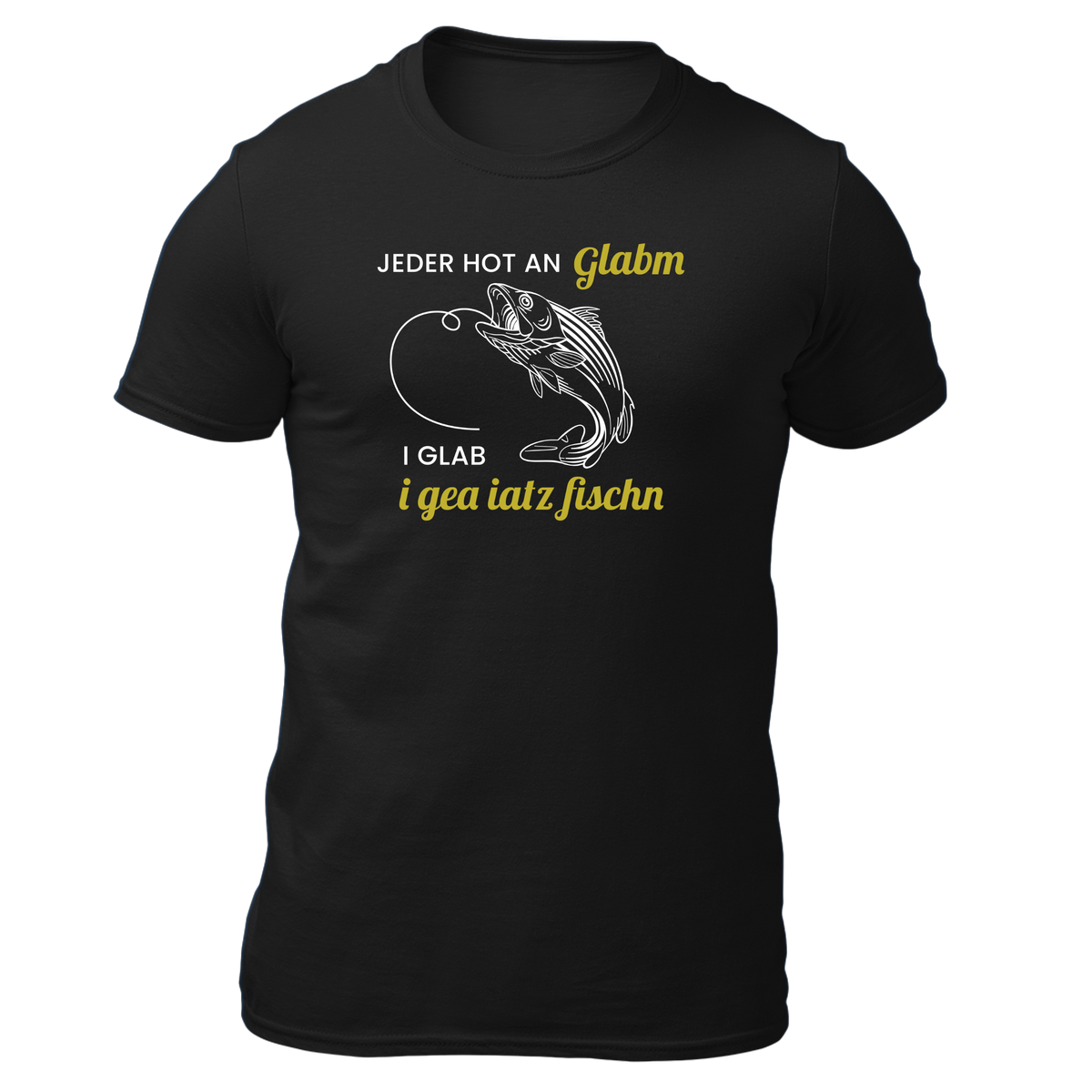 I glab i gea iatz Fischn - Herren Shirt Bio