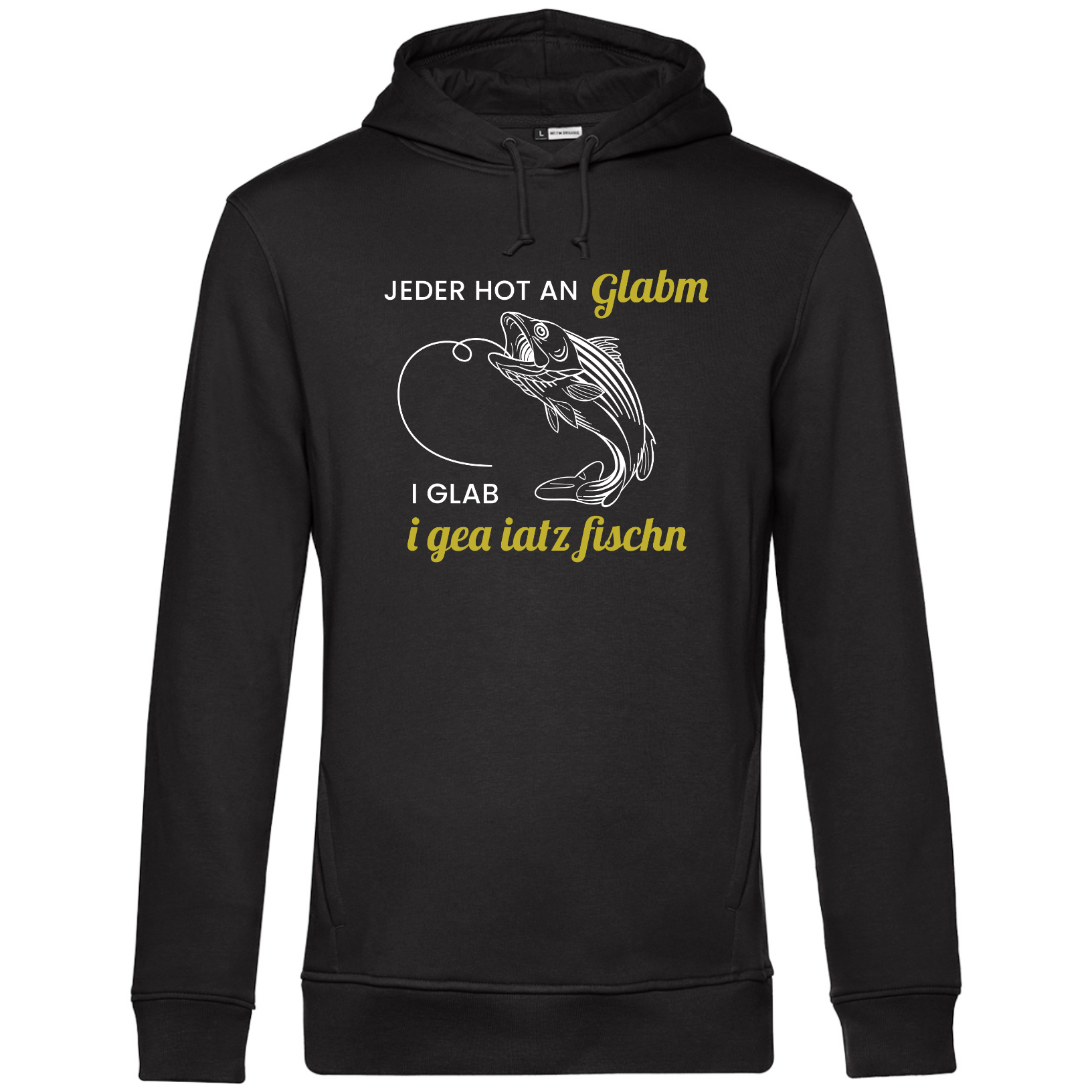 I glab i gea iatz Fischn - Unisex Hoodie Bio